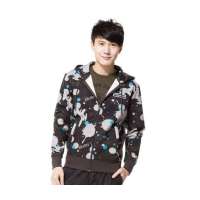 李宁LI-NING男子开衫连帽卫衣AWDG217-1(L)