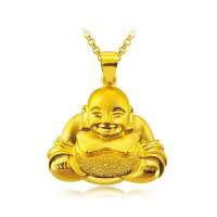 周生生 黄金(足金)半立体佛吊坠 13610p (3.08克)