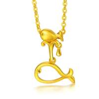 周生生 黄金(足金)母子鲸吊坠 19589p (2.38克)