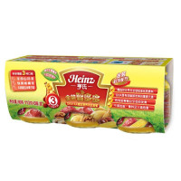 亨氏DHA+AA精选营养肉泥套餐(113克*3瓶)