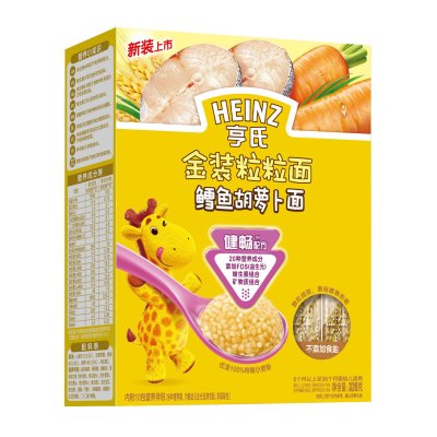 Heinz亨氏金装粒粒面-鳕鱼胡萝卜320g