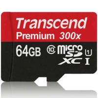 创见(Transcend)64G(UHS-I300X)高速存储卡(MicroSD)