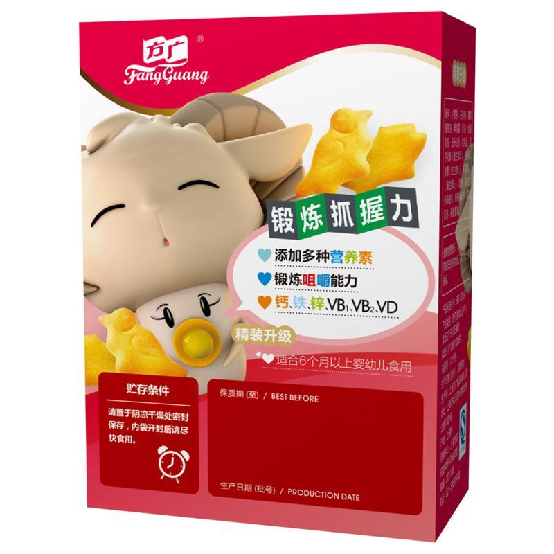 方广 宝宝零食 营养磨牙棒动物饼干(6个月以上适用)50g(2小袋独立分装)