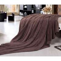 博洋宝贝超柔珊瑚绒毯二代-深棕色150*200cM