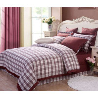 玛克家纺纯棉平纹色织超大双人四件套雅露宾1.8M