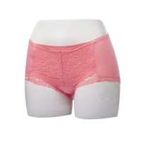 猫人新款女士蕾丝平角裤芙蓉红(L)MDSDK007