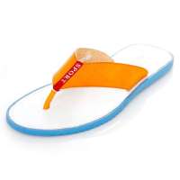 皮尔世绅头层牛皮夹趾耐磨大底随性人字拖沙滩男鞋黄色A126871(39)