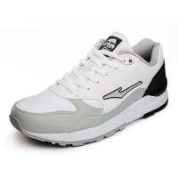 鸿星尔克男男复古慢跑鞋11141024-10白色44