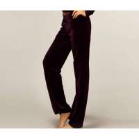 猫人天鹅绒女裤黑色(L)MDSD134