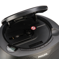 飞利浦(Philips) CD播放机AZ380/93 CD机/FM/U盘 学生英语学习机播放光盘磁带便携音响胎教 黑色