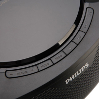 飞利浦(Philips) CD播放机AZ380/93 CD机/FM/U盘 学生英语学习机播放光盘磁带便携音响胎教 黑色