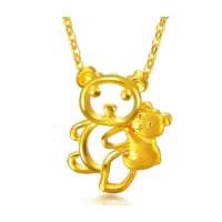 周生生 黄金(足金)母子熊吊坠 19588p (2.71克)