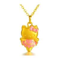 周生生 黄金(足金)釉彩Hello Kitty吊坠 79633P