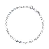 周生生 Pt950铂金全心手链 17厘米 51810b(2.33克)