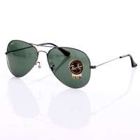 雷朋（Ray-Ban） RB3025 W0879 G15 58MM 飞行员系列太阳镜 绿灰色