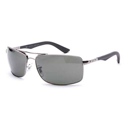 雷朋(Ray-Ban) RB3465-004-58 64MM 偏光太阳眼镜(灰色镜片枪色镜架)