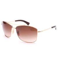 雷朋(Ray-Ban) RB3476-001-13 63MM  时尚太阳眼镜(茶色渐变镜片金色镜架)