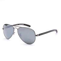 雷朋(Ray-Ban) RB8307-004-40 58MM 碳纤维太阳眼镜(水银面镜片枪色镜架 )