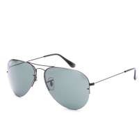 雷朋(Ray-Ban) RB3460-002-71 59MM 可换镜片太阳眼镜(灰色/蓝色渐变/灰色镜片黑色镜架)