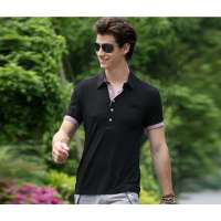 Justyle 国际设计师系列都市新贵男士短袖POLO JD22111006 黑色(L)