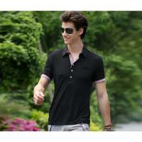 Justyle 国际设计师系列都市新贵男士短袖POLO JD22111006 黑色(M)