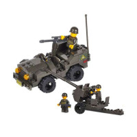 小鲁班拼插积木陆军部队高射炮M38-B5900