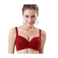 仙子宜岱3/4立体下厚上薄文胸枣红(85B)1057