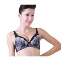 仙子宜岱丛林生活3/4高吊角杯调整型夹碗围文胸黑色(80C)1158