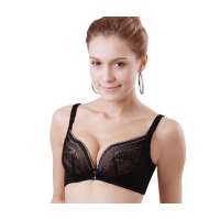 仙子宜岱繁华之吻背部加宽U型美背3/4按摩杯文胸黑色(85B)1065