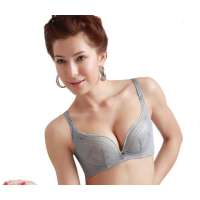 仙子宜岱繁华之吻背部加宽U型美背3/4按摩杯文胸浅银灰(80B)1065