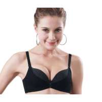 仙子宜岱简约风格系列超强侧推聚拢文胸黑色(80A)1099