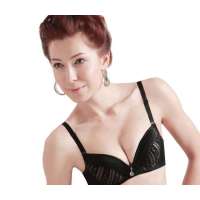 仙子宜岱迷情低鸡心渐厚式3/4杯超立体集中型文胸黑色(75A)1130