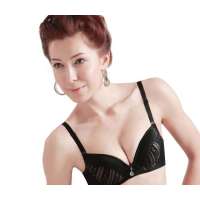 仙子宜岱迷情低鸡心渐厚式3/4杯超立体集中型文胸黑色(85C)1130