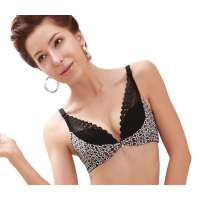 仙子宜岱米诺斯低鸡心渐厚式3/4拢胸杯文胸黑色(85B)1135