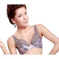 仙子宜岱暮色隐形3/4杯聚拢文胸浅啡(90C)1077