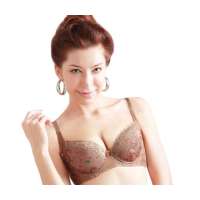 仙子宜岱唯美3/4立体集中按摩杯文胸浅杏(80B)1020