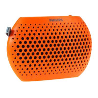 Philips/飞利浦 SBM100便携迷你插卡音箱 老人收音机MP3随身听音响 TF卡外响扩音器 儿童教学播放器 橙色