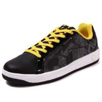 乔丹男款板鞋XM4310504(43)黑色/明黄