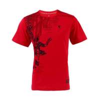 乔丹男款针织短袖T恤衫AHS2313719(4XL)乔丹红