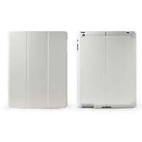 Snowkids 新ipad3/ipad2通用多折叠式智能超薄保护套(白色)