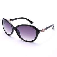 海豚(PORPOISE) PO2205-1 时尚经典太阳眼镜(灰色渐变镜片黑色镜架)