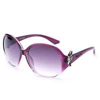 海豚(PORPOISE) PO2227-2 时尚经典太阳眼镜(灰色渐变镜片酒红镜架)