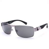 海豚(PORPOISE) PO2256-1 时尚经典太阳眼镜(灰色镜片银色镜架)