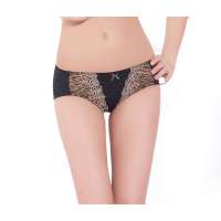 欧迪芬2012春季新款刺绣女士三角裤底裤内裤BK-黑色(M)OB13225
