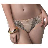 欧迪芬2012春季新款刺绣女士三角裤底裤内裤CC-可可(XL)OB13225