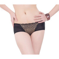 欧迪芬豹纹黑色性感夜用生理裤OC-肤色(L)OB14171