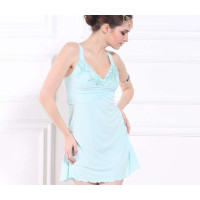 欧迪芬2012新款龙图藤莫代尔吊带裙WA-轻透蓝(L)OD10202