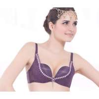 欧迪芬2012春夏流苏旋律系列深V聚拢文胸DP-媚惑紫(B80)OA23159