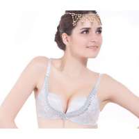 欧迪芬2012春夏流苏旋律系列深V聚拢文胸LR-雾灰色(A75)OA23159