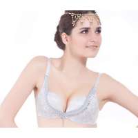 欧迪芬2012春夏流苏旋律系列深V聚拢文胸LR-雾灰色(C75)OA23159